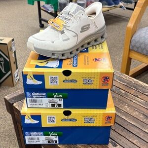 Skechers Cream Slip-On Sneakers